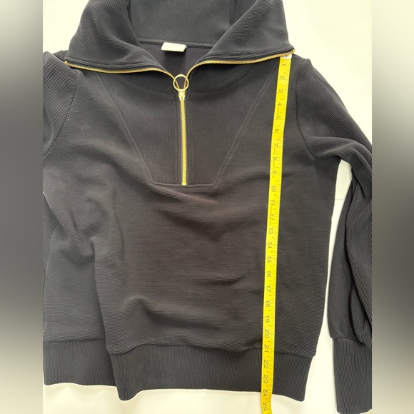 Varley Vine Ottoman Half Zip Pullover | M | Black - Picture 9 of 11